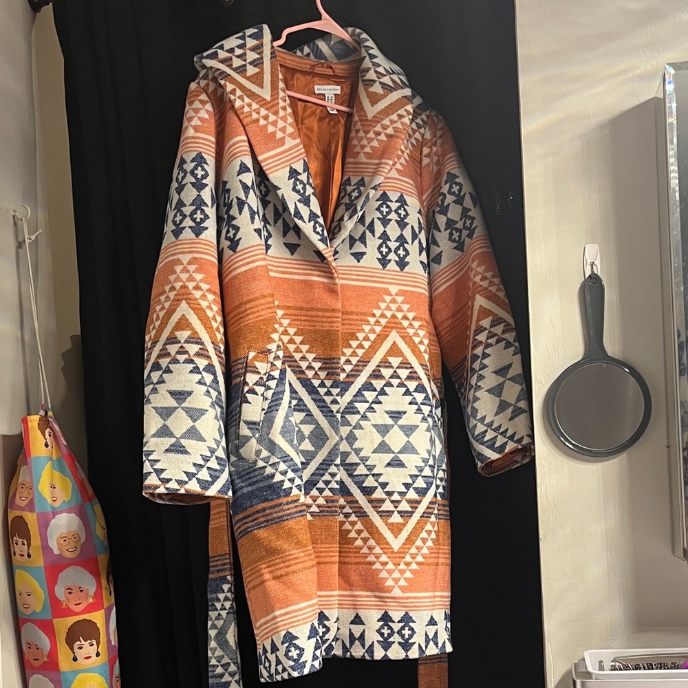 NWOT Denim & Co Canyon Retreat Jacquard Coat